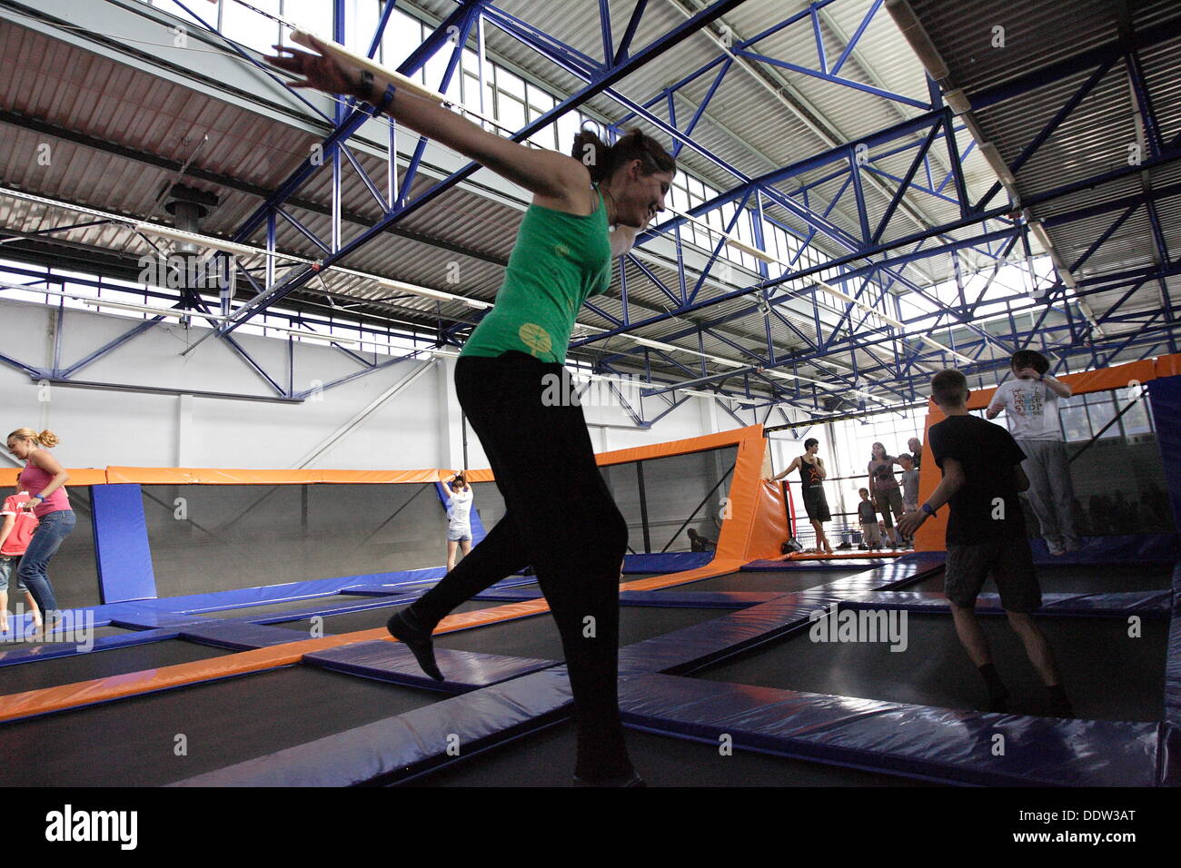 Jumpcity gdynia gdybnia park trampolin jumps hi-res stock photography and  images - Alamy