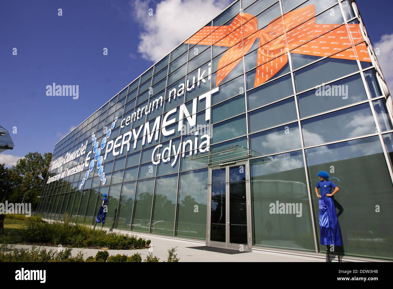 Gdynia, Poland 7th, September 2013 new building of the EXPERYMENT Science Centre opening ceremony. Experyment is a modern scientific and educational playground for amateur explorers and the 'learning through fun' philosophy followers of all ages. Mayor of Gdynia Wojciech Szczurek took part in the ceremony Credit:  Michal Fludra/Alamy Live News Stock Photo