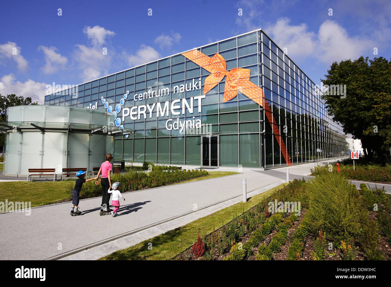 Gdynia, Poland 7th, September 2013 new building of the EXPERYMENT Science Centre opening ceremony. Experyment is a modern scientific and educational playground for amateur explorers and the 'learning through fun' philosophy followers of all ages. Mayor of Gdynia Wojciech Szczurek took part in the ceremony Credit:  Michal Fludra/Alamy Live News Stock Photo