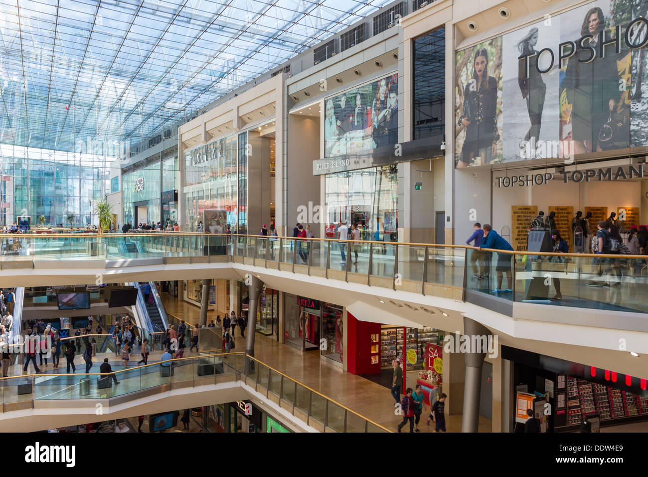 Inside the Bullring Shopping Centre in Birmingham Stock Photo - Alamy