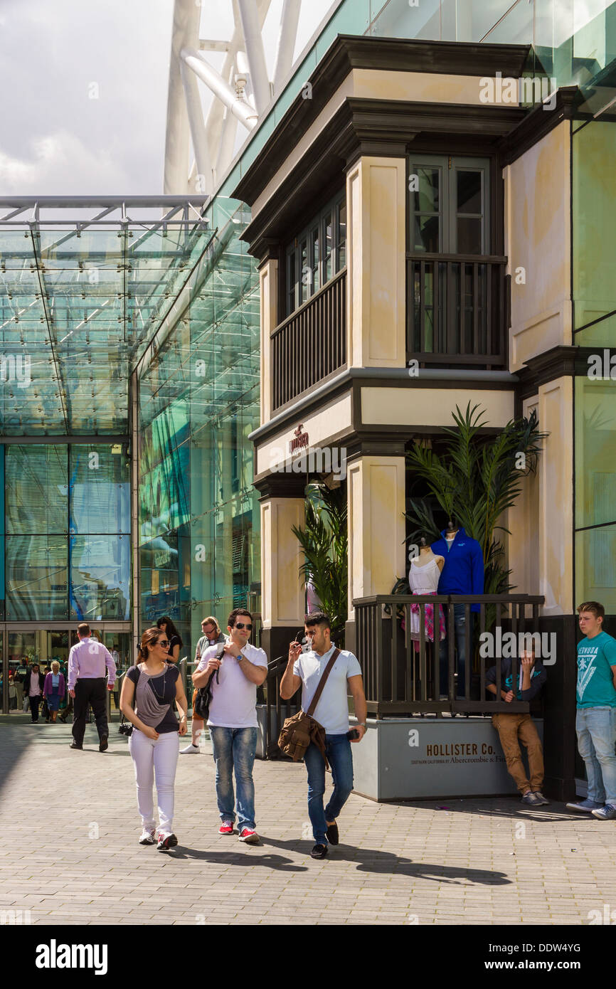 Entrance to the Hollister Clothing Store at the Bullring Shopping Centre in  Birmingham Stock Photo - Alamy