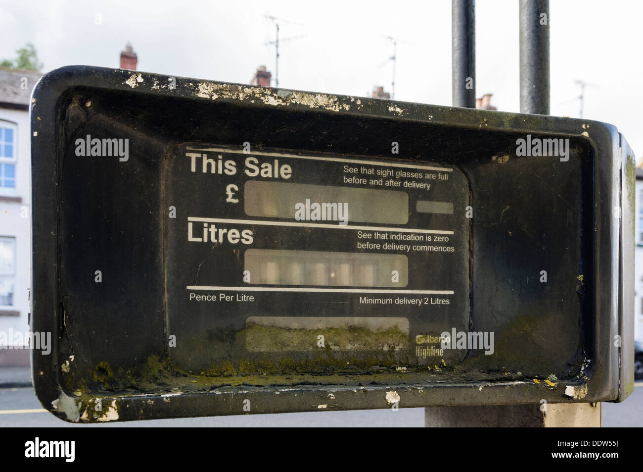 Abandoned petrol pump Stock Photo