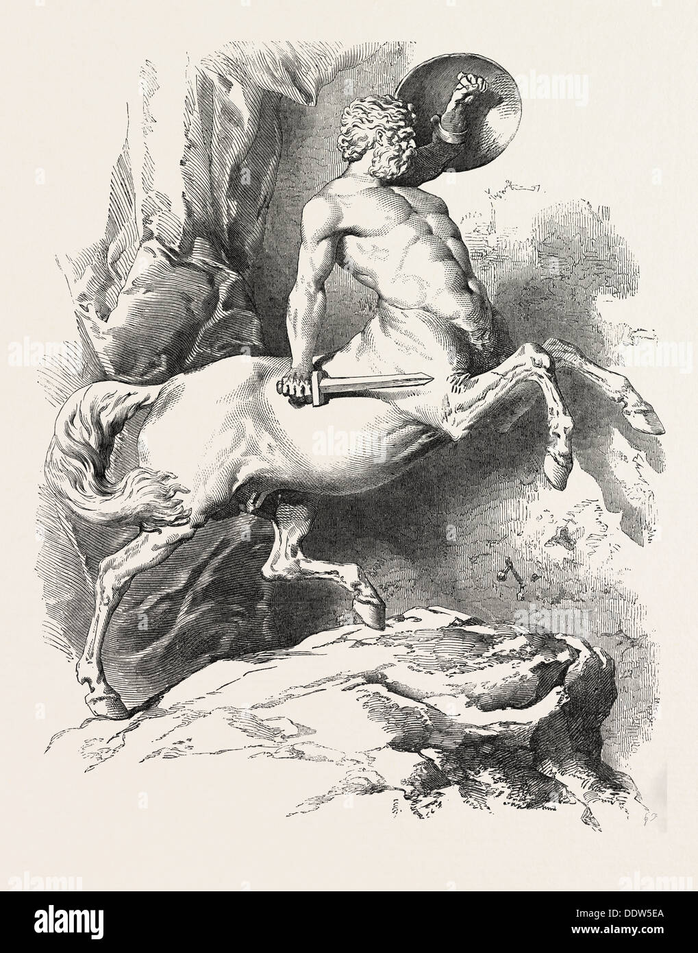 CENTAUR BY COUNT D'ORSAY Stock Photo