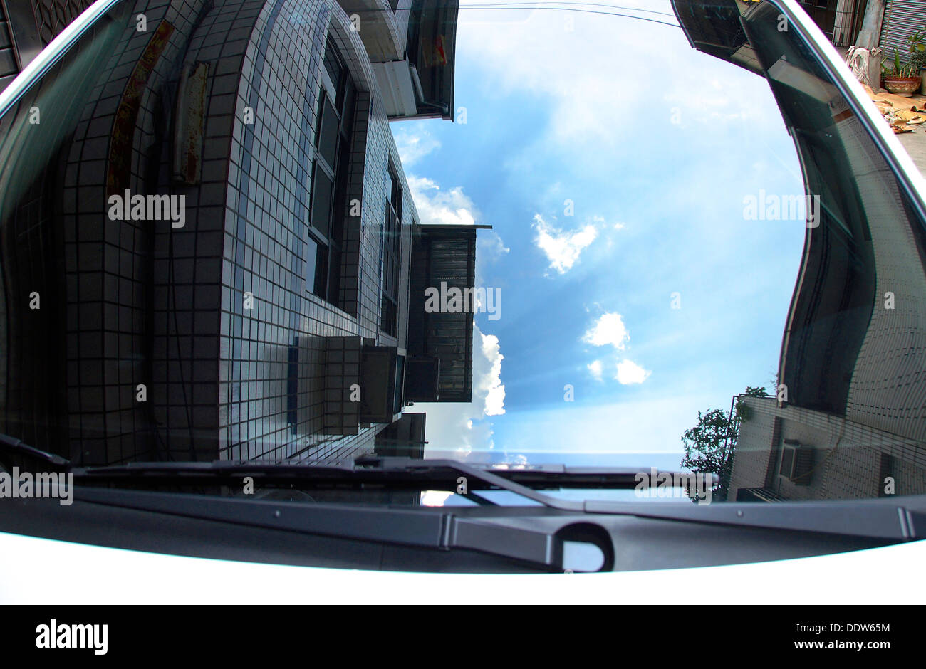 Car reflection Stock Photo