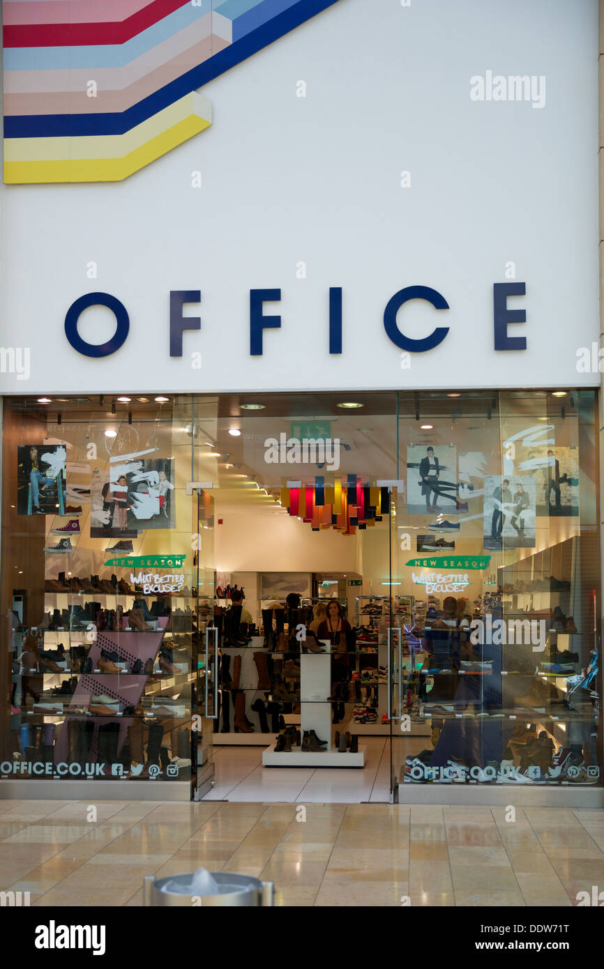 Office Shoes Shop Front Stock Photo