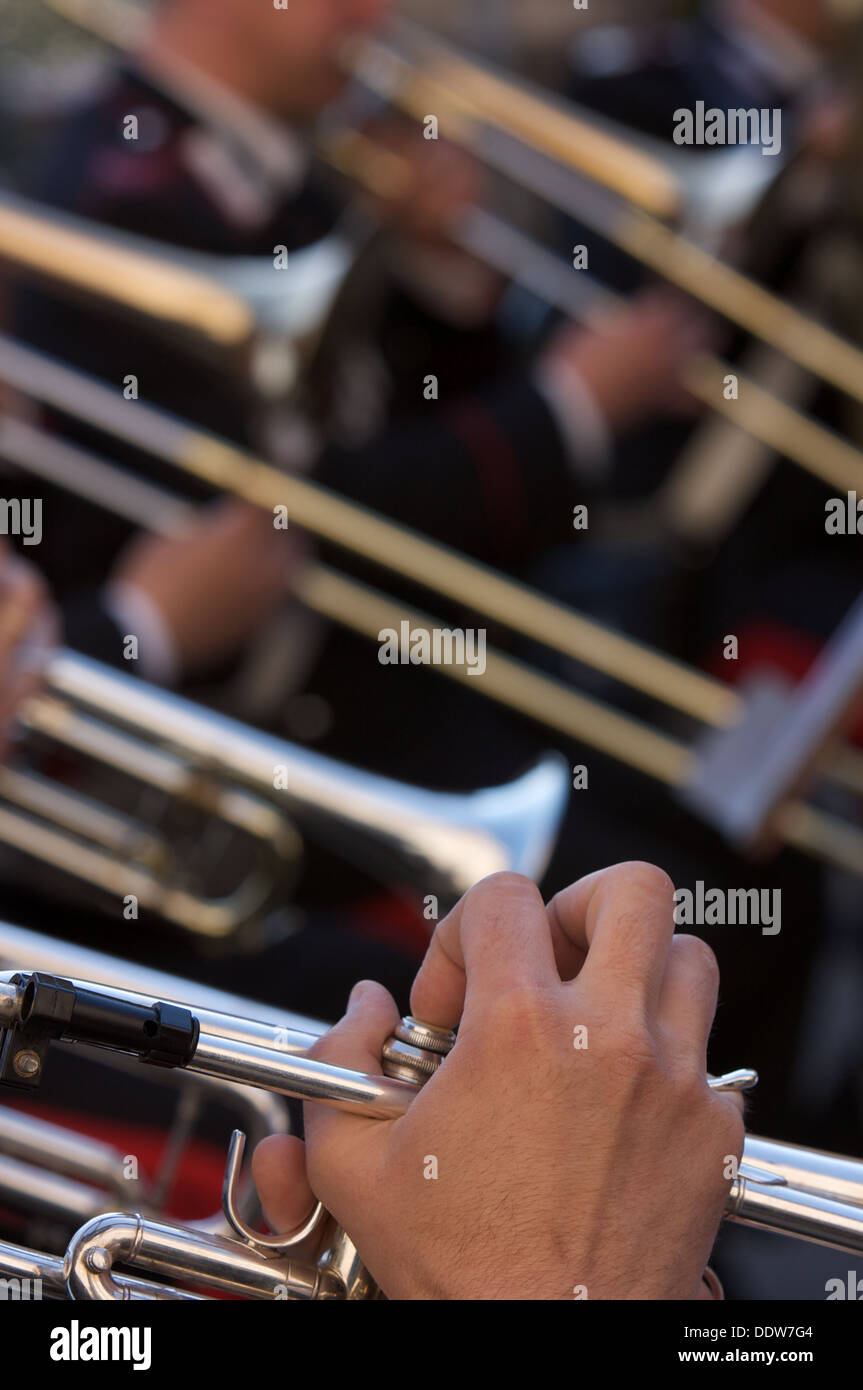 Trombones orchestra hires stock photography and images Alamy