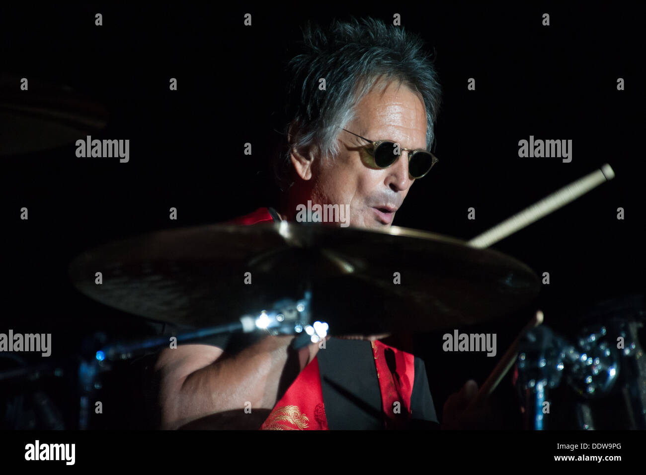 LINCOLN, CA - September 5: Denny Carmassi performs in support of Sammy Hagar's 'Forty Decades of Rock' tour at Thunder Valley Ca Stock Photo