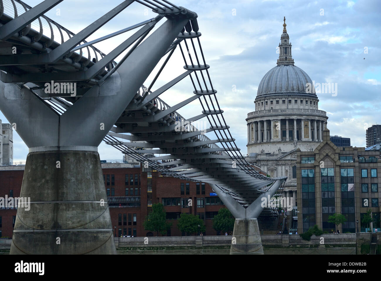 Millennium Bridge, London, Stock Photo