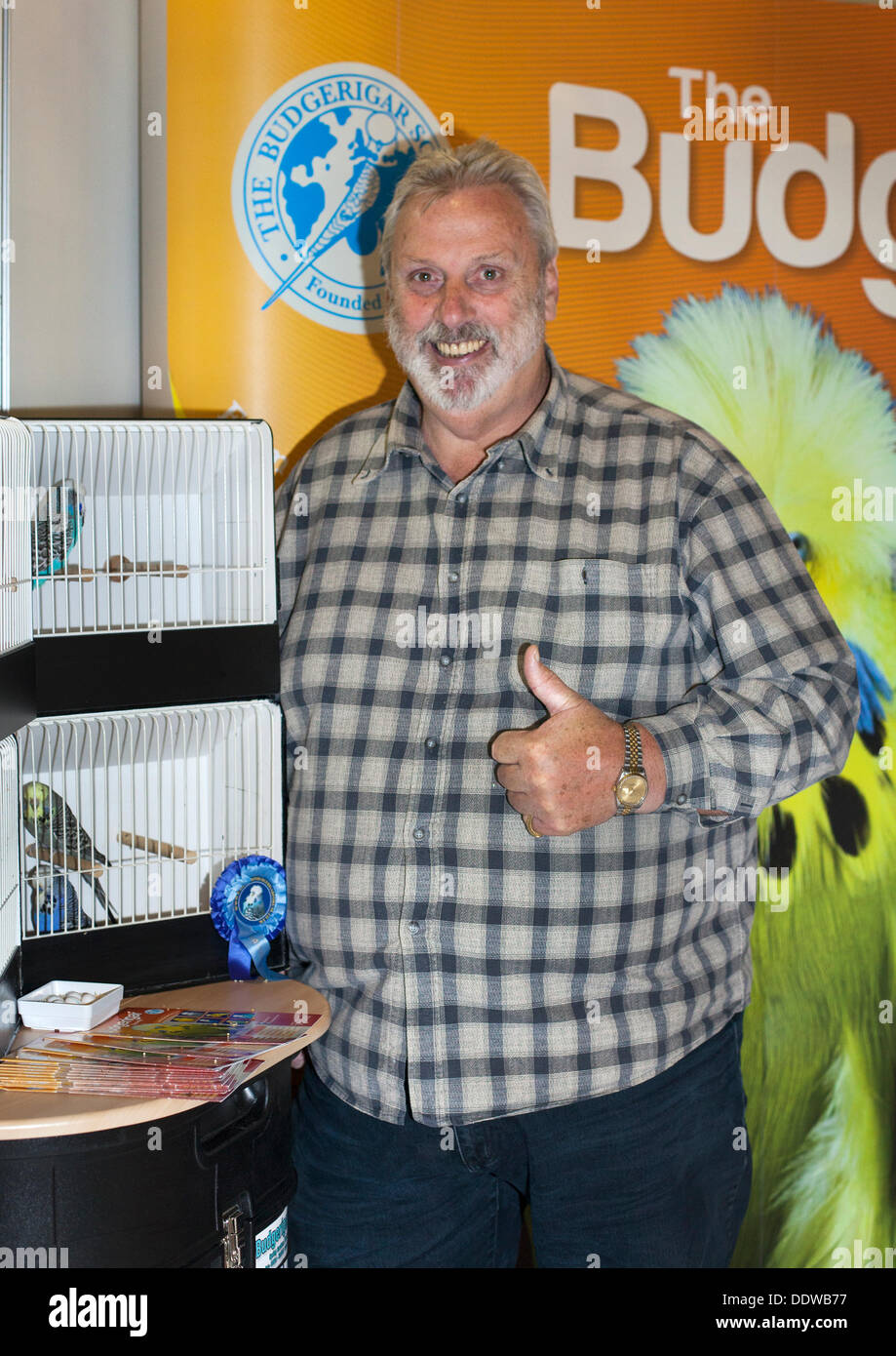 Manchester, UK, 7th September, 2013.  Geoffrey Lewis Capes, Geoff Capes at the Manchester Pet Show, Manchester, United Kingdom. EventCity held the North West's first ever pet show, The inaugural two-day event included Feather & Scales,  pet displays, animal educational, retail outlets and an impressive theatre with an action-packed schedule featuring stars of TV’s Animal Planet. Stock Photo