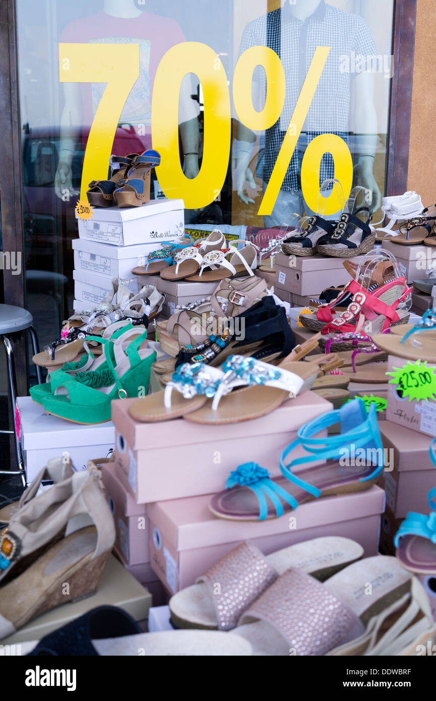 shoe sale Stock Photo