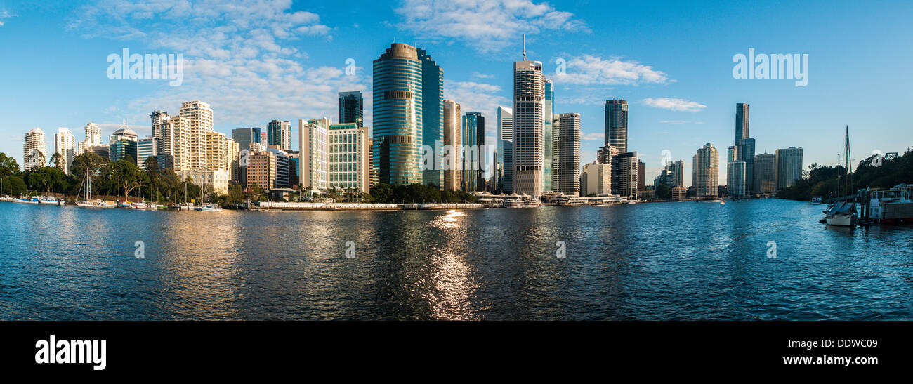 Panorama of the city of Brisbane, Queensland, Australia Stock Photo