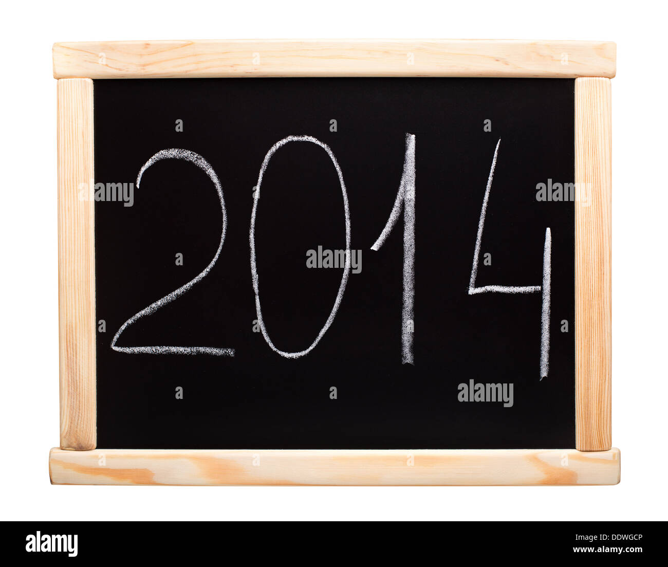 New 2014 year written on blackboard Stock Photo - Alamy
