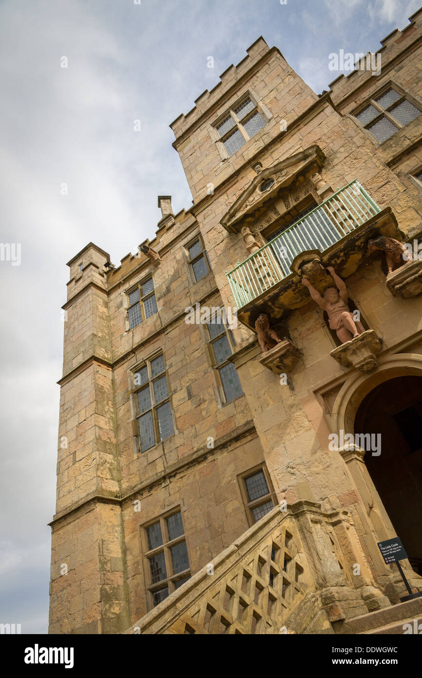 The Little Castle Exterior at Bolsover Castle, Derbyshire, England. Stock Photo
