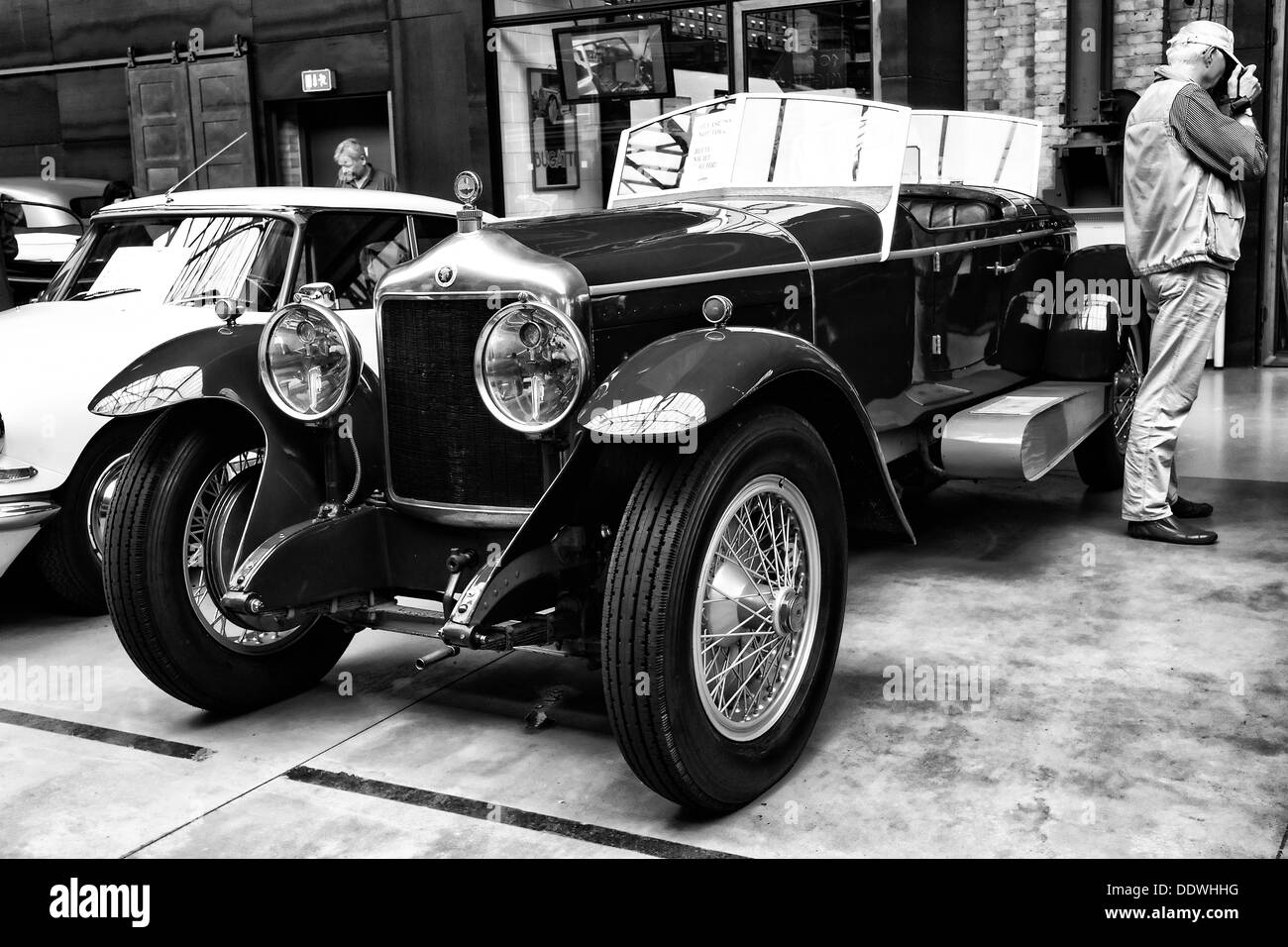 The Belgian Luxury vehicle Minerva Type AB Torpedo, 1925, (black and