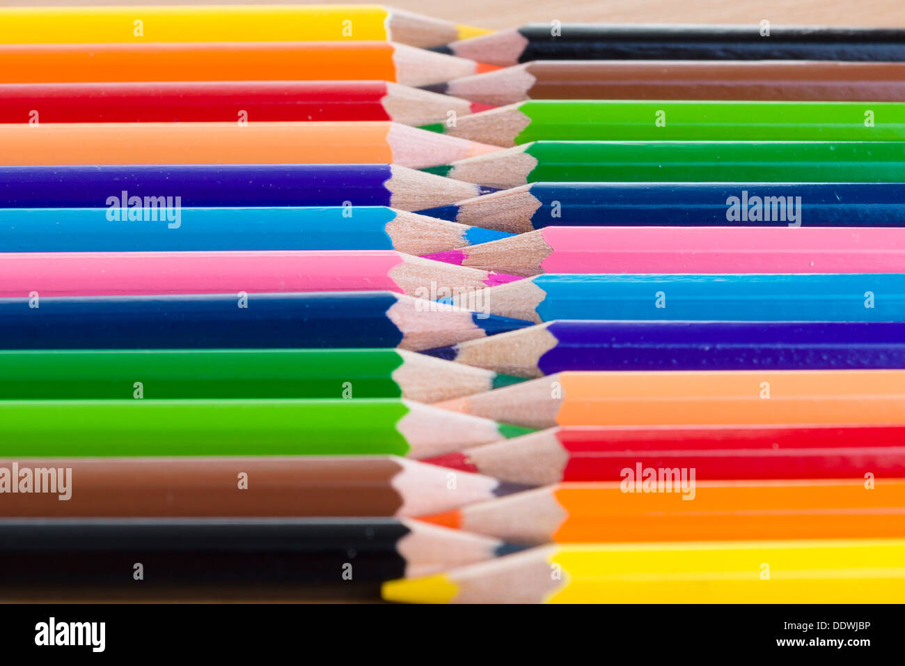 Colored pencils. Background Stock Photo - Alamy