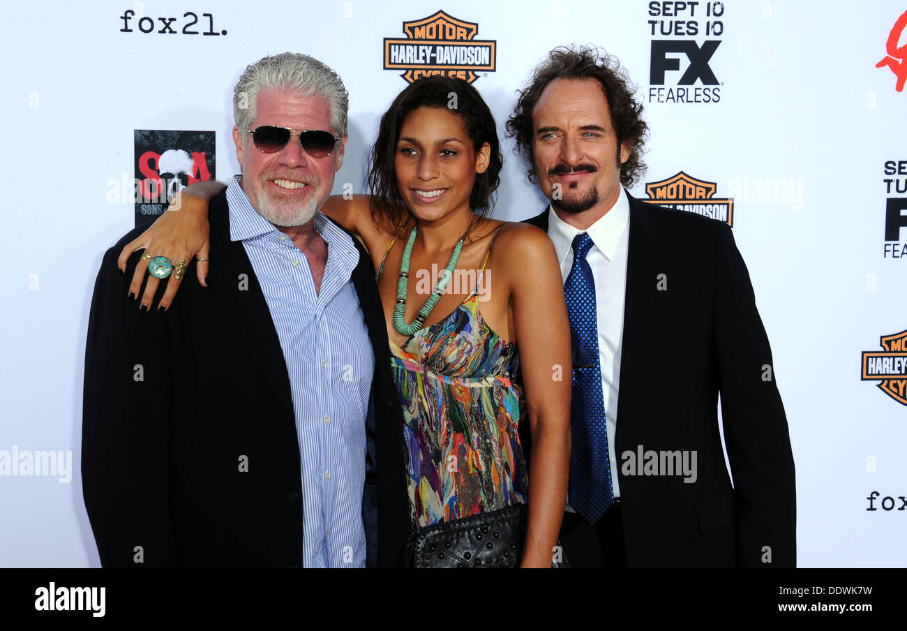 Los Angeles, California, USA. 7th Sep, 2013. Ron Perlman, Blake Perlman
