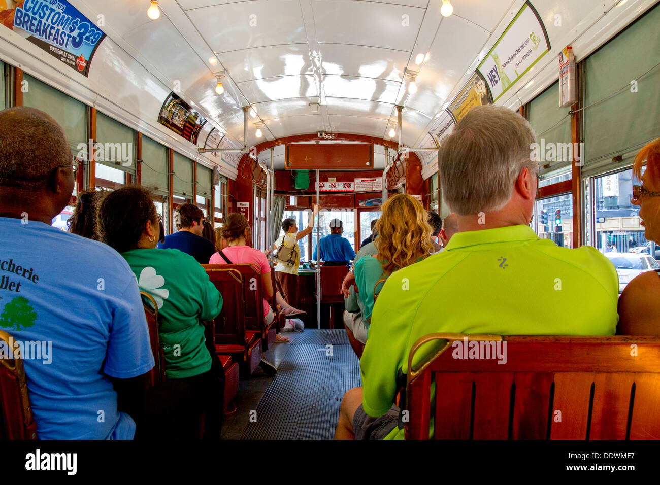 New Orleans streetcar, New Orleans, LA, USA Stock Photo