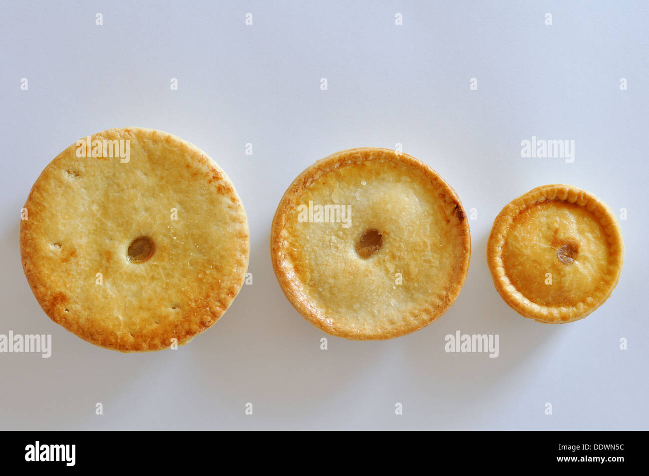 Freshly baked apple pies. Stock Photo