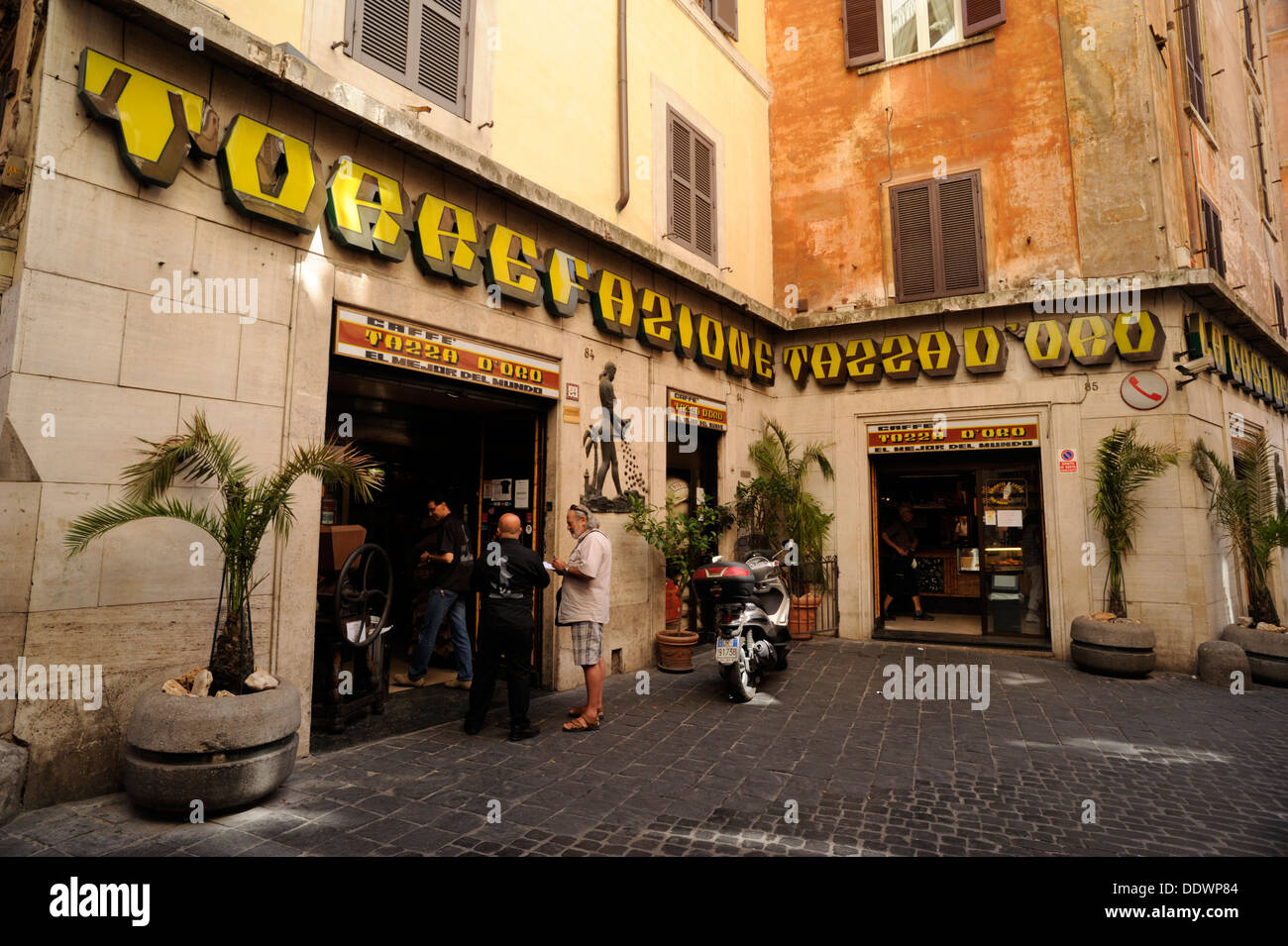 Italy, Rome, Caffè Tazza d'Oro Stock Photo - Alamy