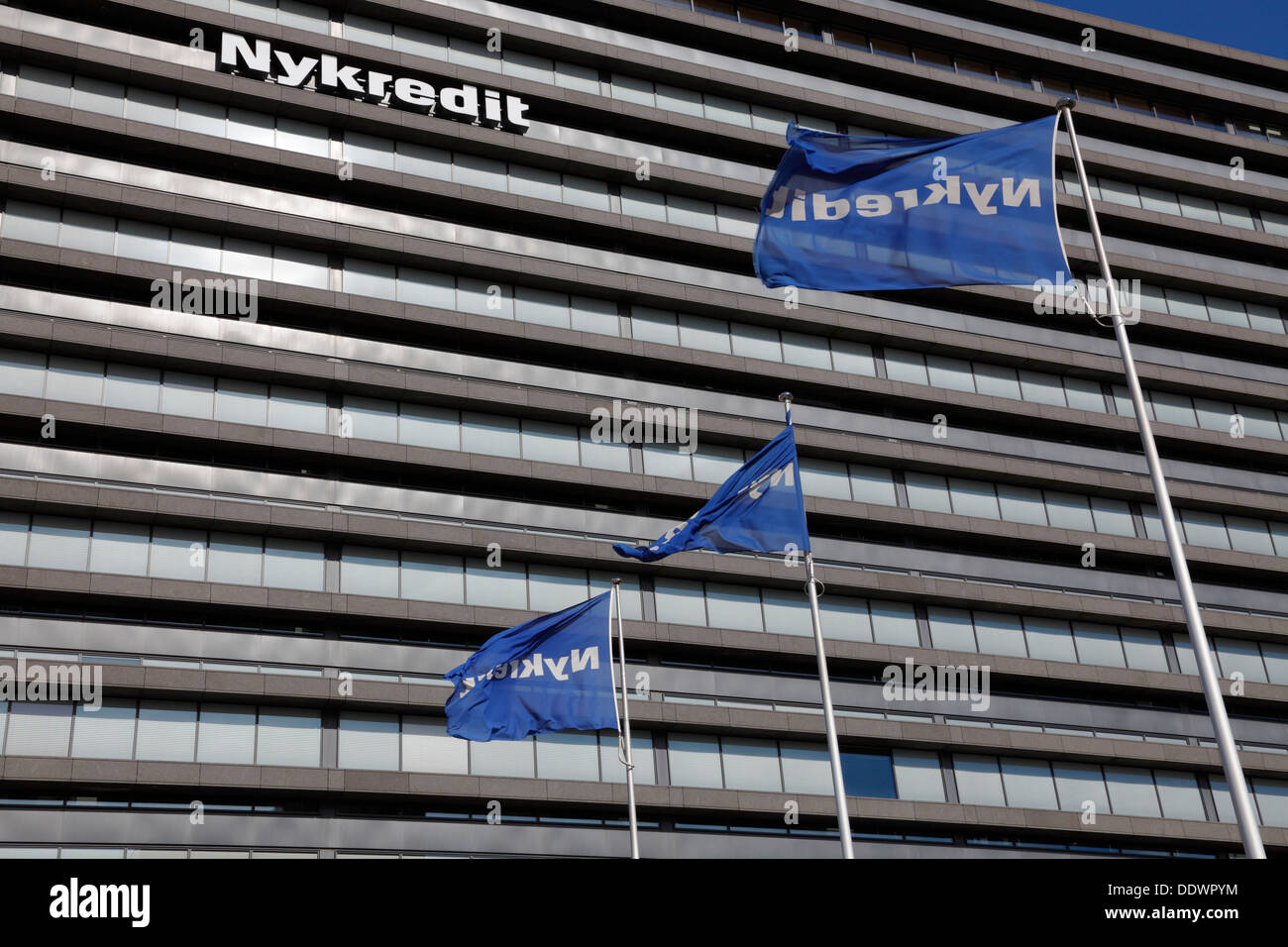 Headquarters of the Nykredit group, bank and mortgage-credit institute, at Kalvebod Brygge in Copenhagen, Denmark. Stock Photo