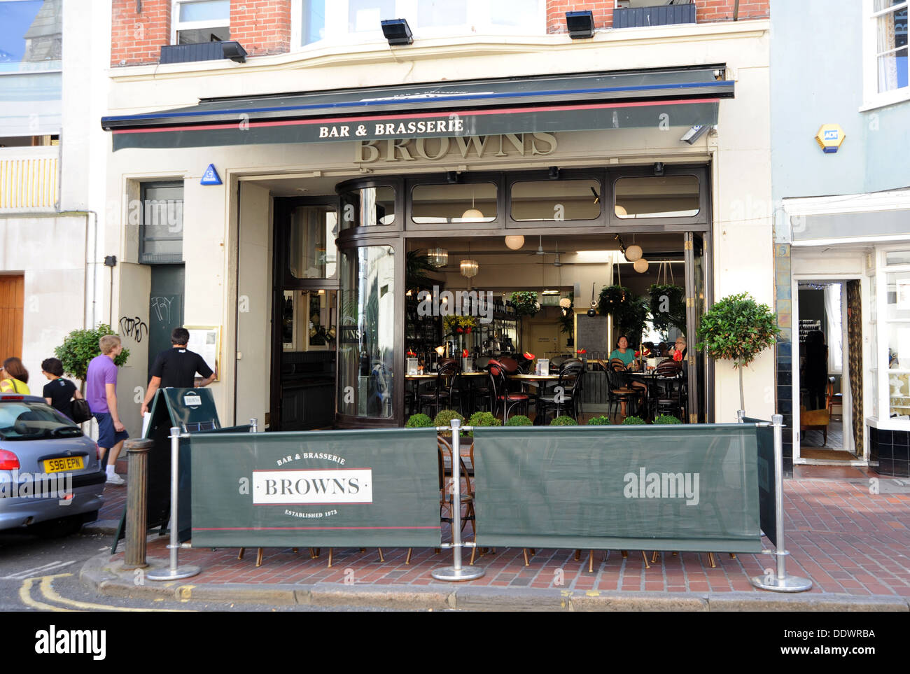 Browns Bar and Brasserie in The Lanes area of Brighton Stock Photo