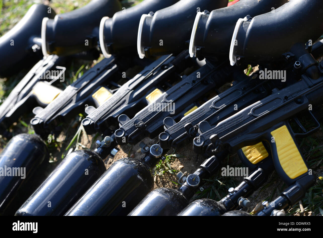 Paintball gun hires stock photography and images Alamy