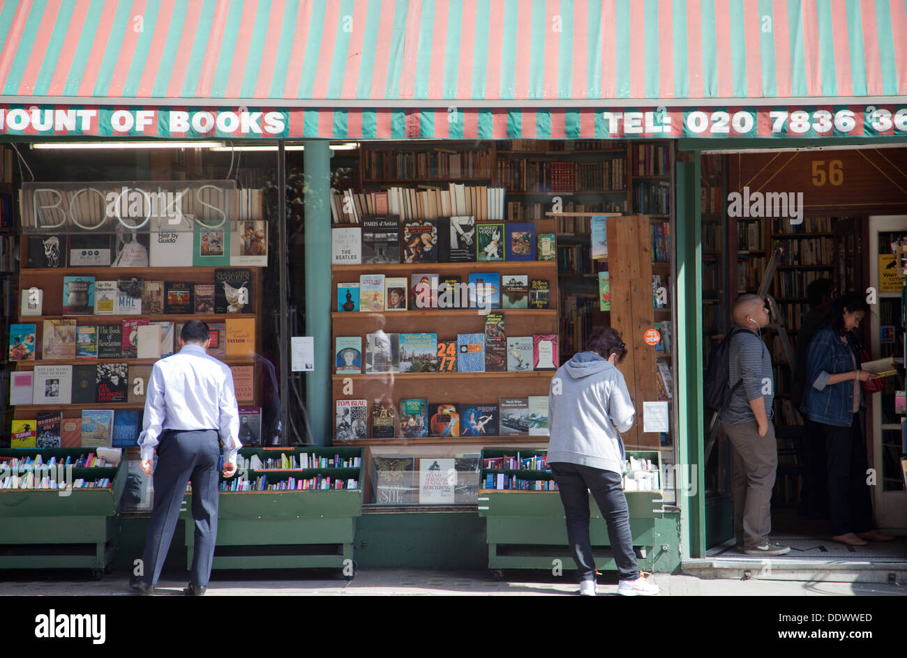 Bookshops On Charing Cross Road In London Uk Stock Photo