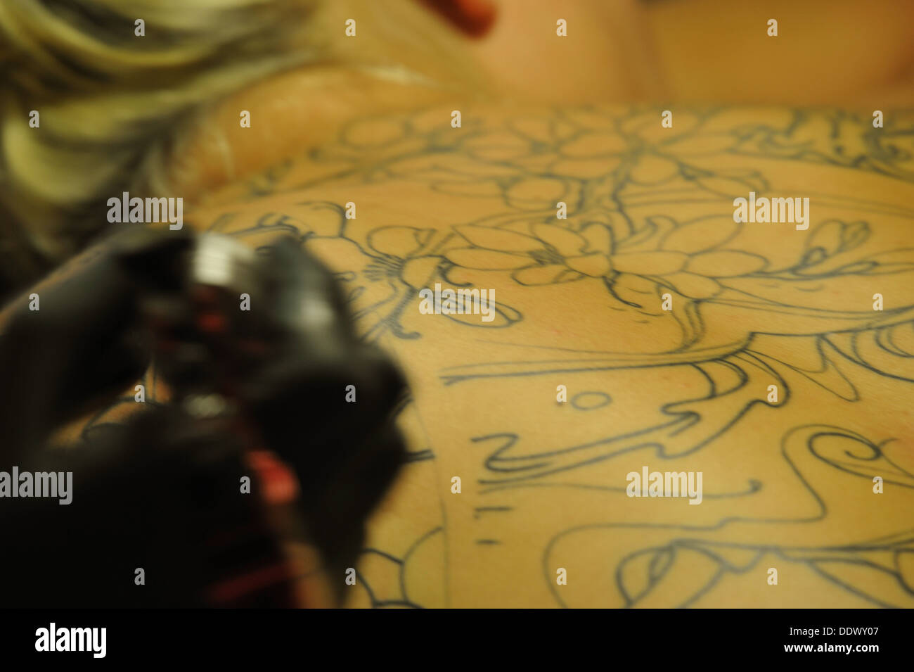 Tattoo Studio in Hamburg St. Pauli, Germany Stock Photo Alamy