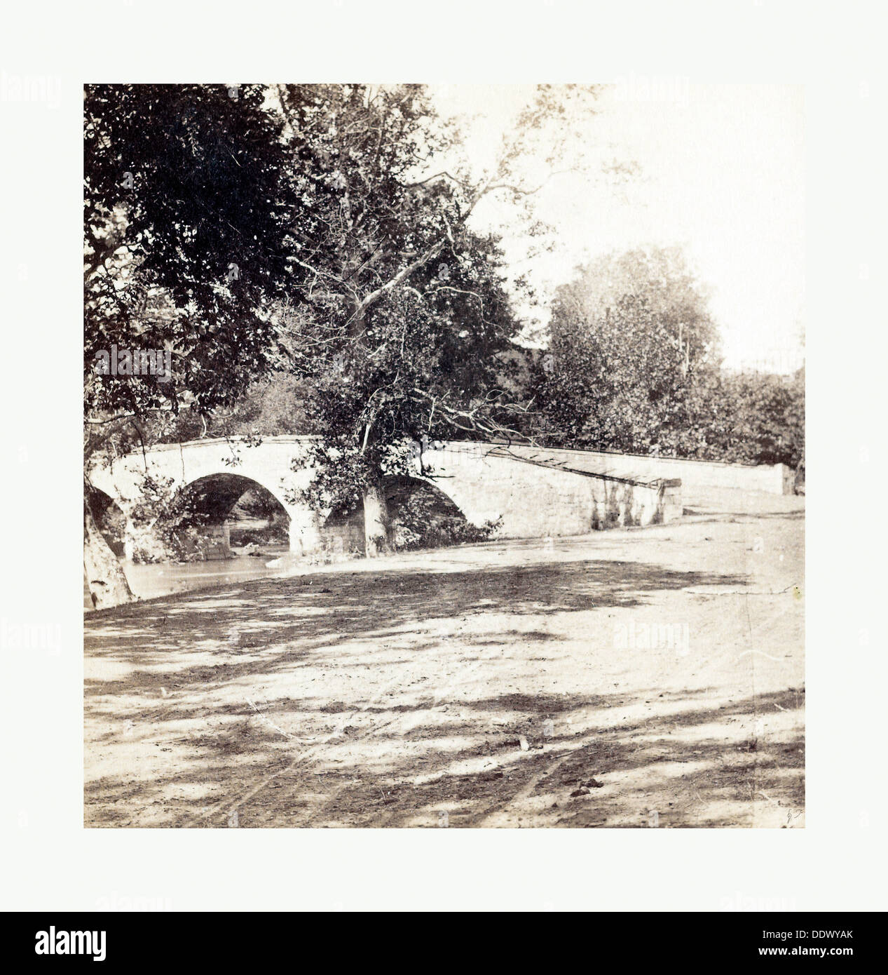 American Civil War: Burnside Bridge, Antietam, Sept., 1862, partial ...