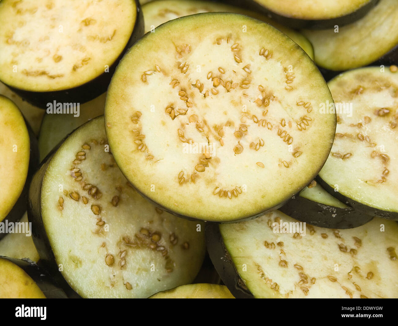Closeup photo of pieces of ripe eggplants Stock Photo Alamy