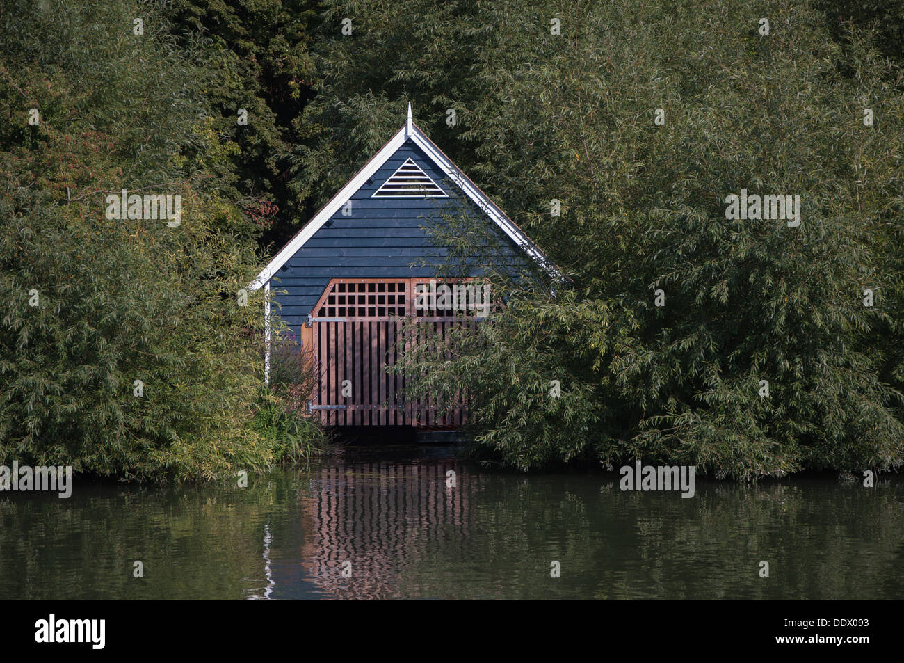Boathouse, River Thames Stock Photo
