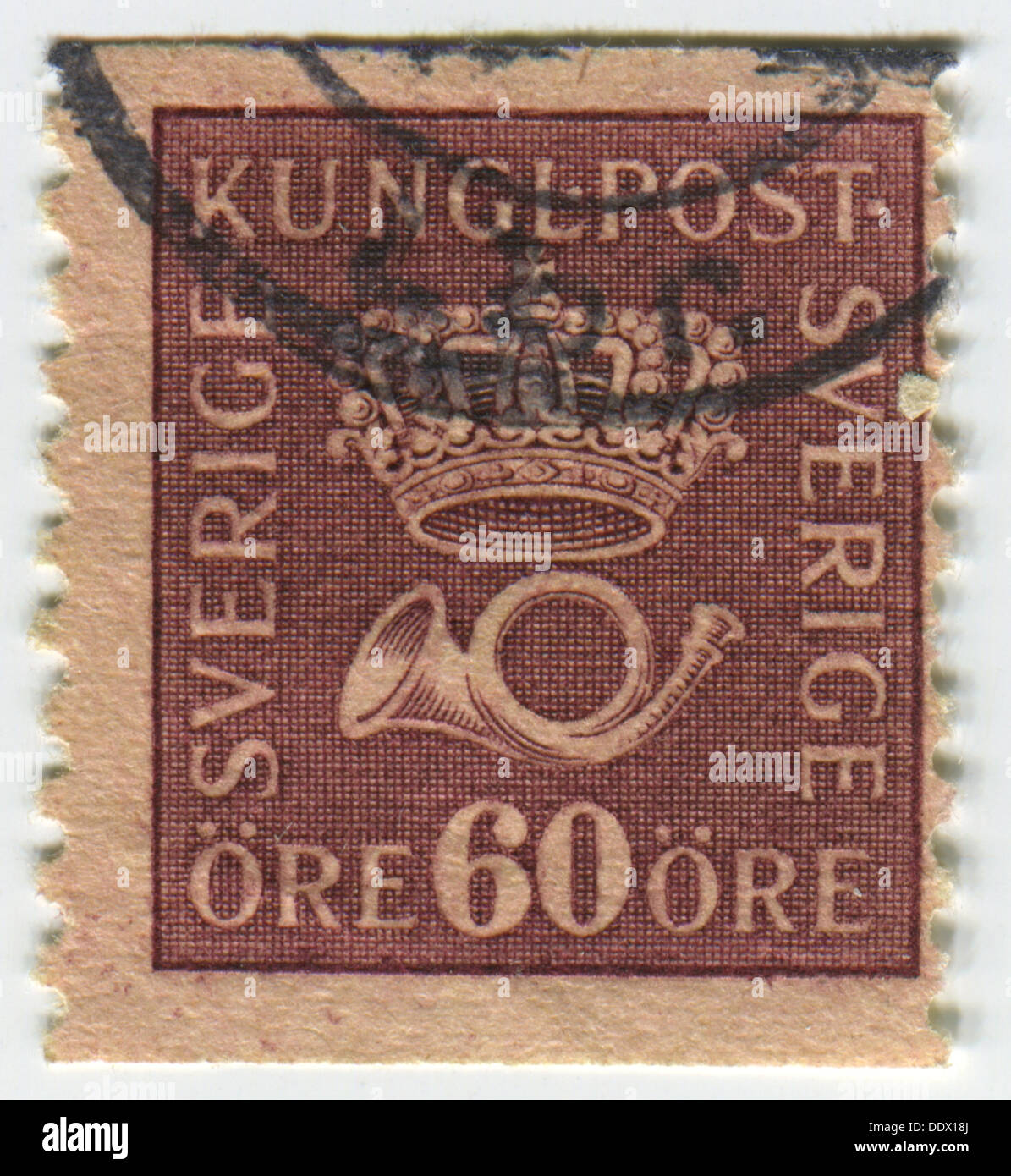 Old postage stamp. Stock Photo