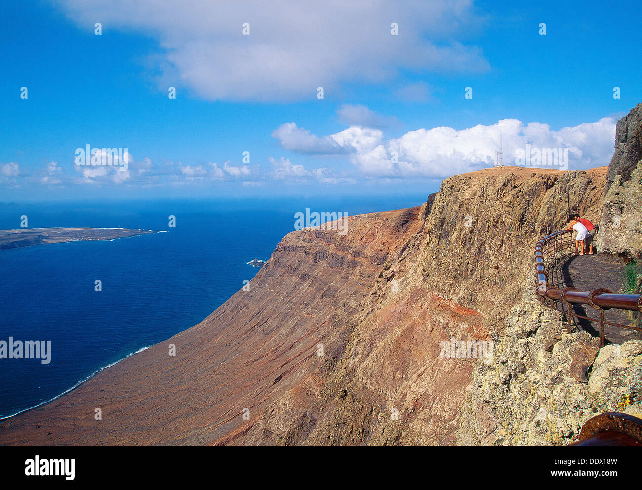 El Rio viewpoint. Lanzarote island, Canary Islands, Spain. Stock Photo
