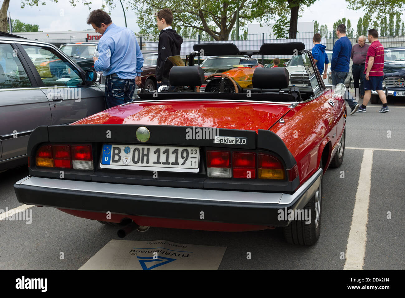 The sports car Alfa Romeo Spider 2.0 a rear view Stock Photo Alamy