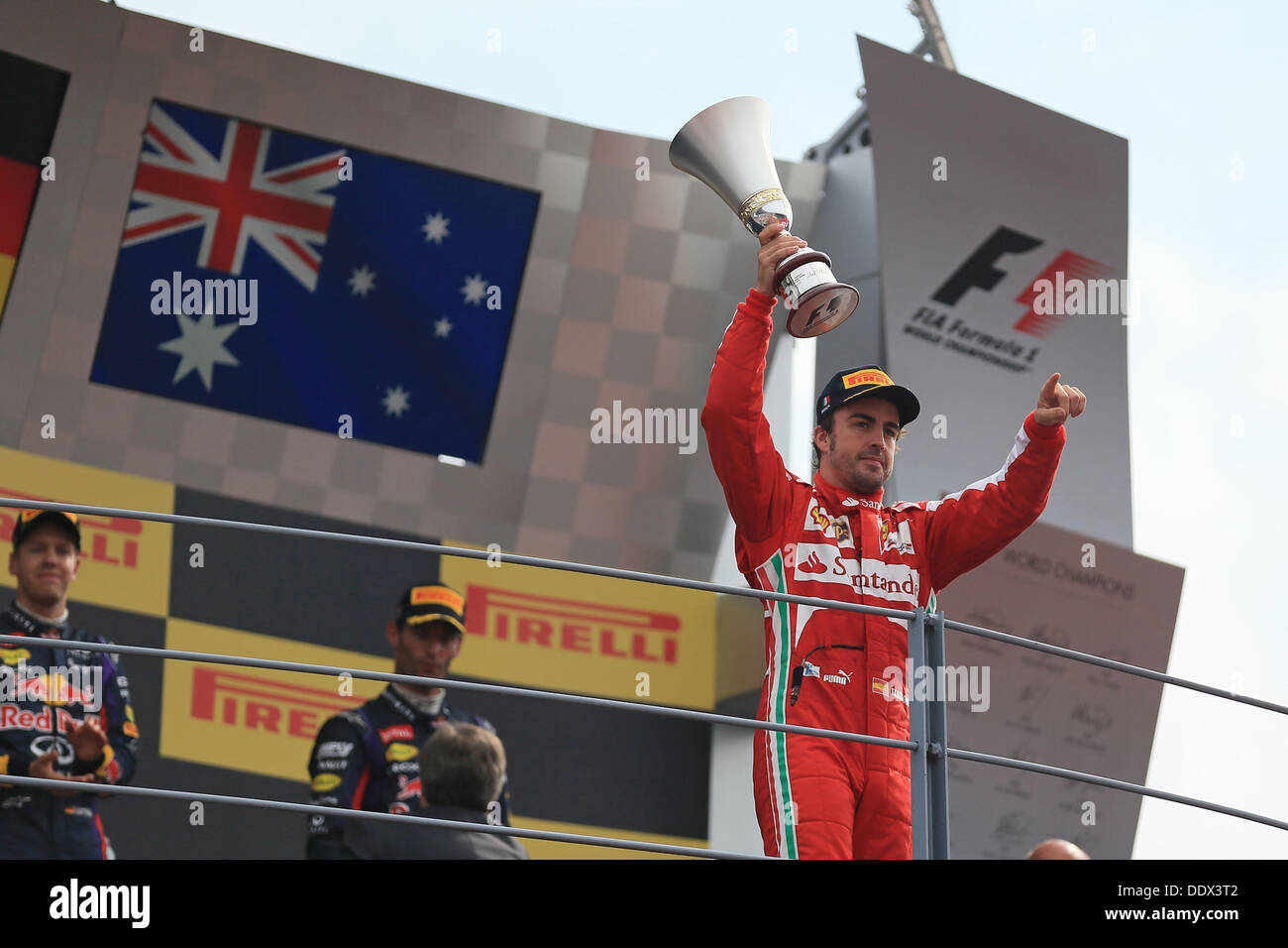 Monza Circuit Lombardy Italy. 08th Sep 2013. Fernando Alonso on