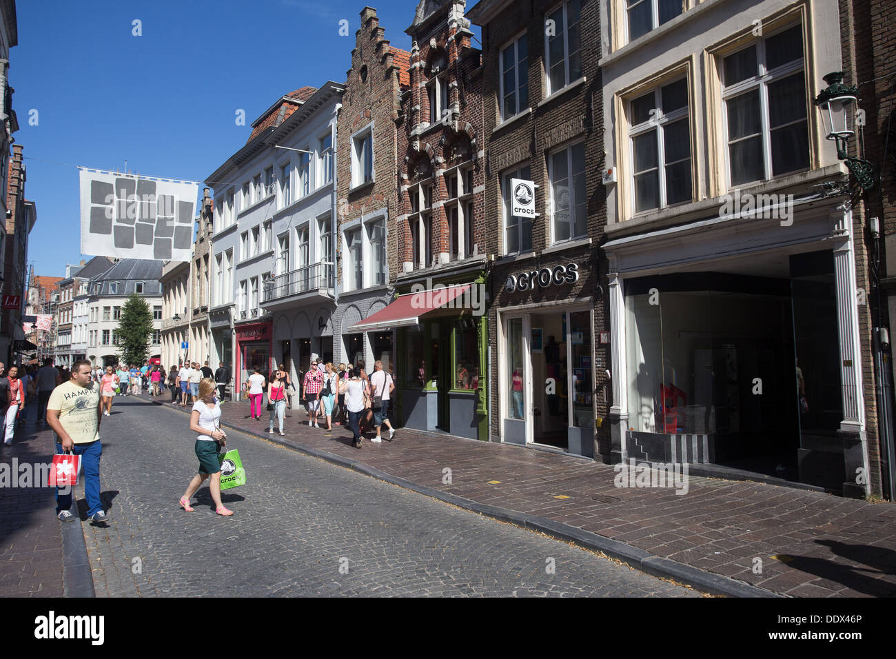 Steenstraat Bruge Brugge Bruges Belgium Belgique Stock Photo