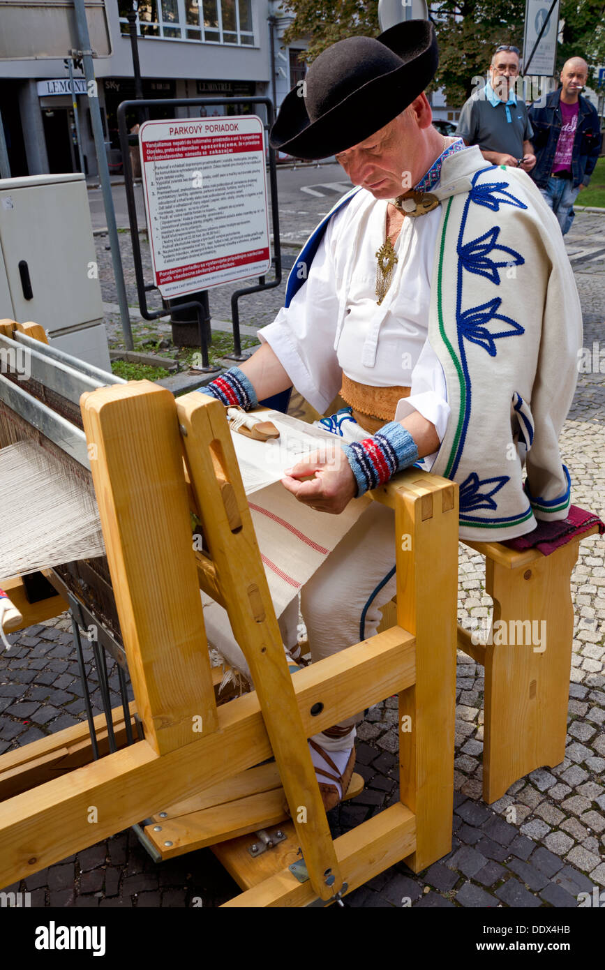 The spinning and weaving Stock Photo Alamy