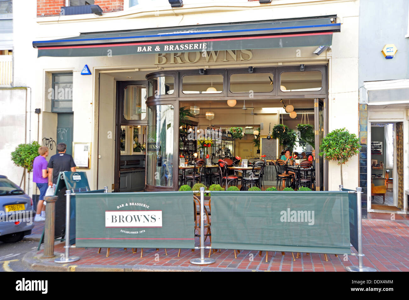 Browns Bar and Brasserie in The Lanes area of Brighton Stock Photo