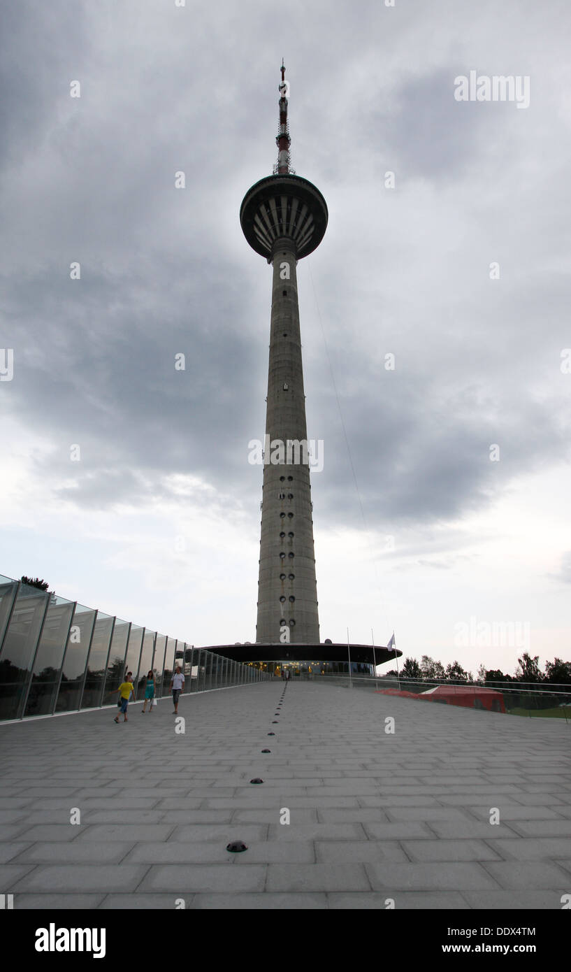 Tallinn TV Tower (Tallinna teletorn) free-standing structure with an  observation deck, built to provide better telecommunication services Stock  Photo - Alamy