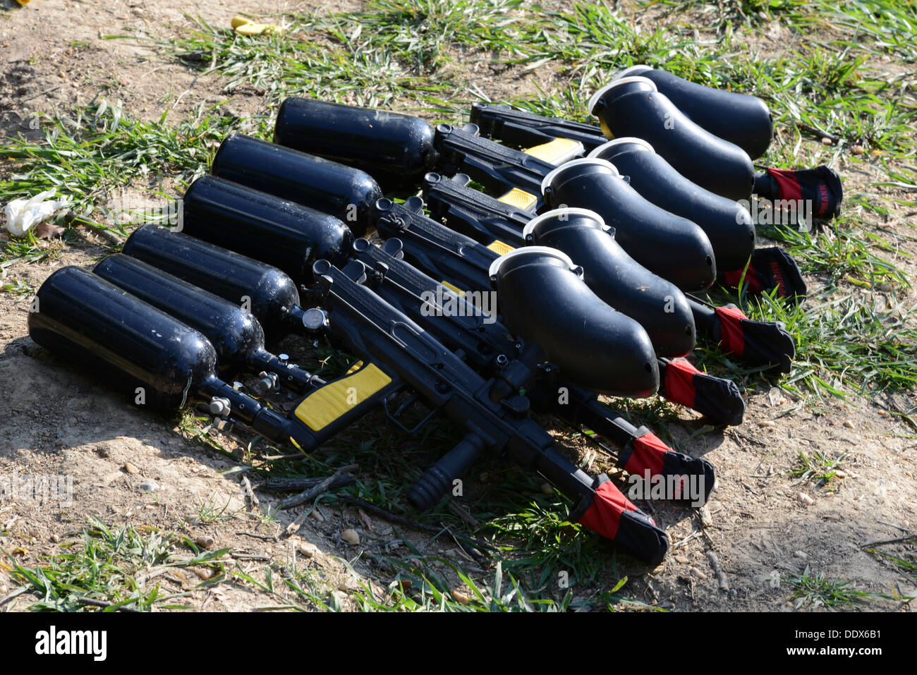 Paintball gun hires stock photography and images Alamy