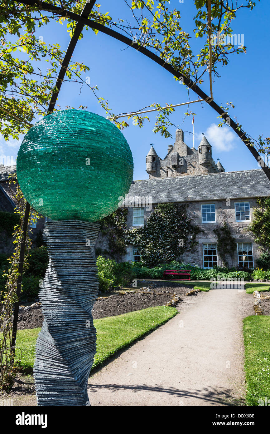 Sculpture at Cawdor Castle gardens in Inverness-shire ,Scotland Stock Photo