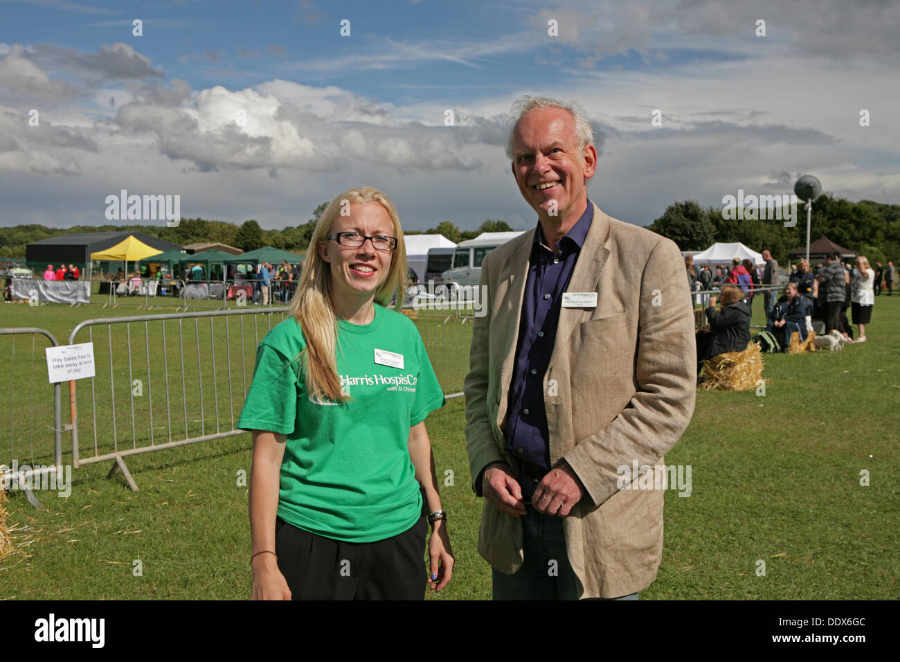Orpington,UK,8th September 2013,A Trustee and fundraiser at the Harris Hospiscare Classic Car sho Credit: Keith Larby/Alamy Live News Stock Photo