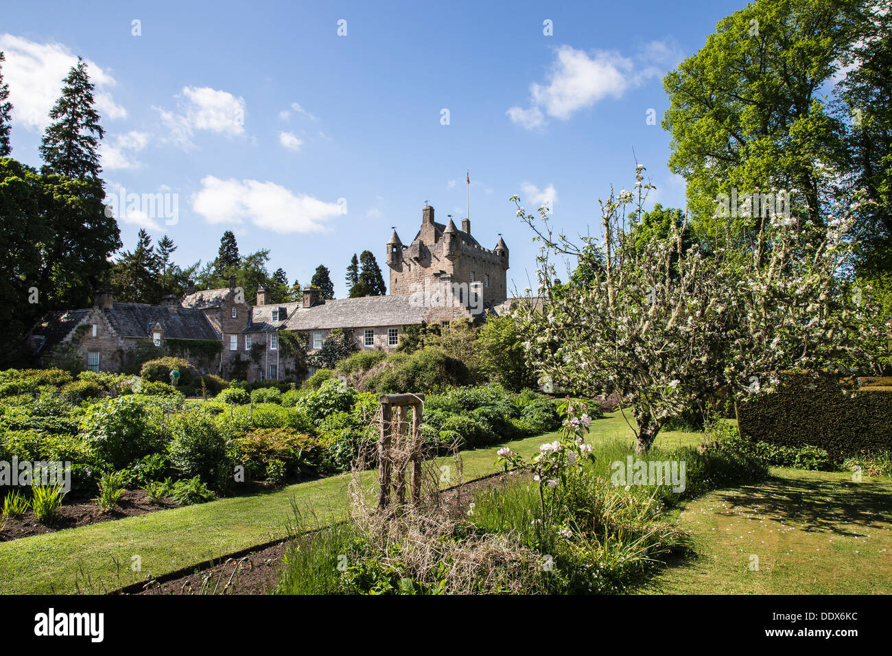 Cawdor Castle Gardens in Inverness-shire , Scotland Stock Photo