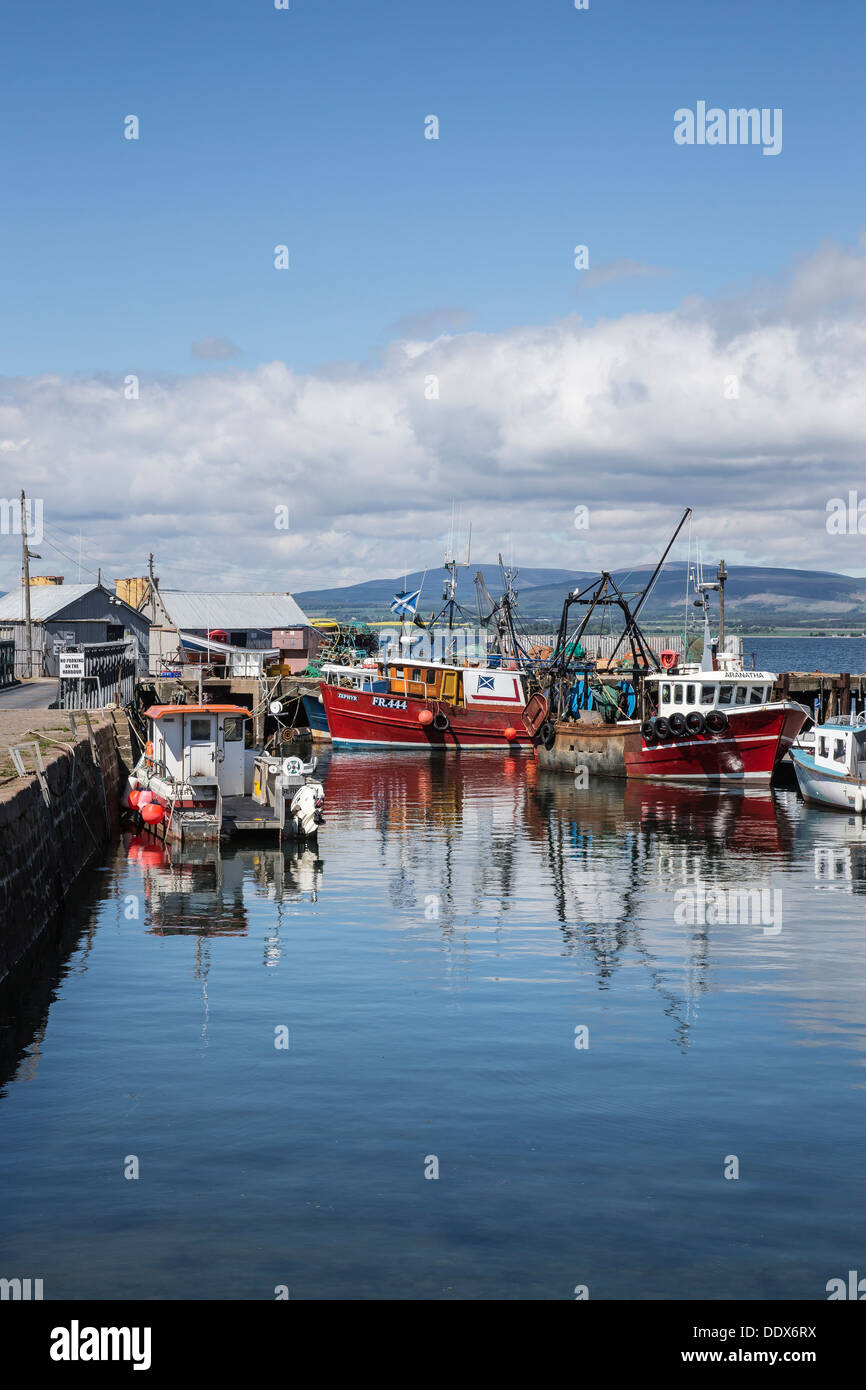 Cromarty harbour on the Black Isle in Scotland Stock Photo