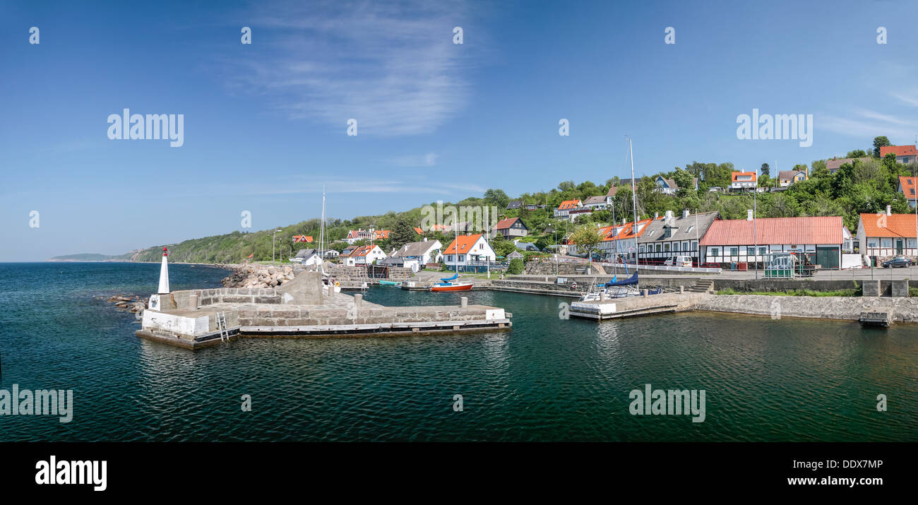 Small port of Vang on Bornholm, Denmark Stock Photo