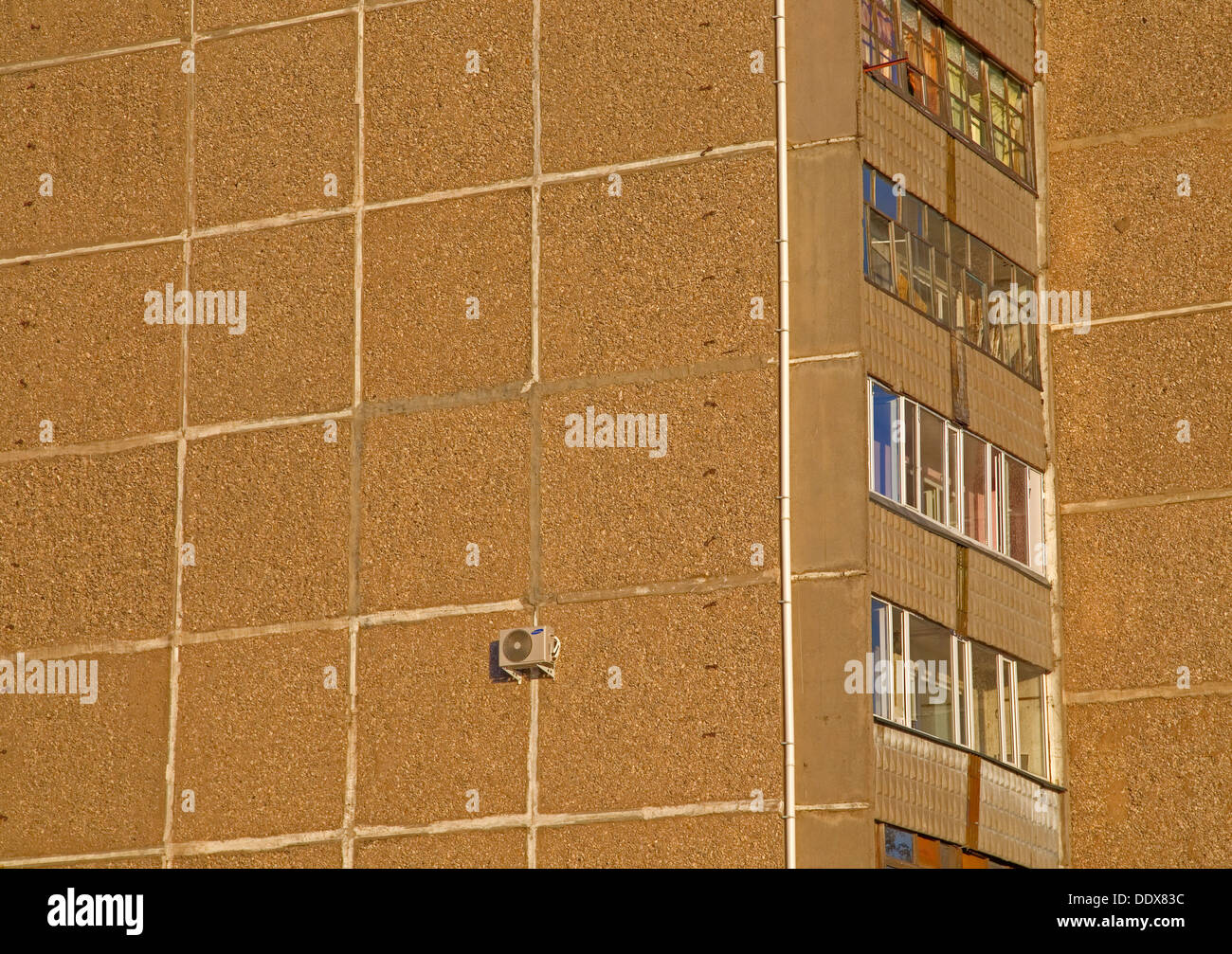 Socialist Housing in Karaganda, Kazakhstan Stock Photo