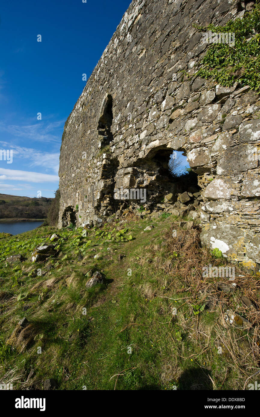 Aros Castle on the Isle of Mull Stock Photo