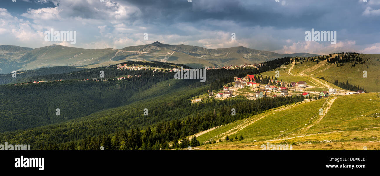 Ranca - a resort in the Carpathian mountains, Romania Stock Photo