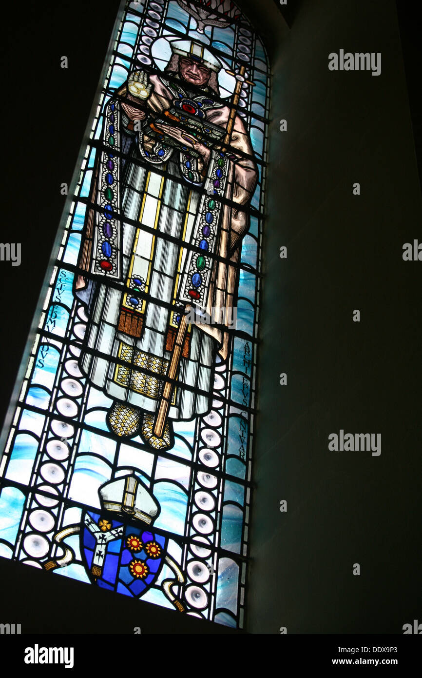 Stained Glass window. Stock Photo