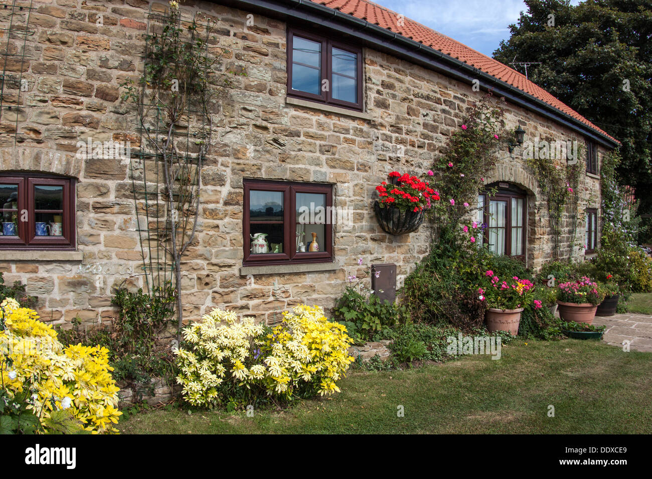 Derbyshire Barn Conversion Stock Photo